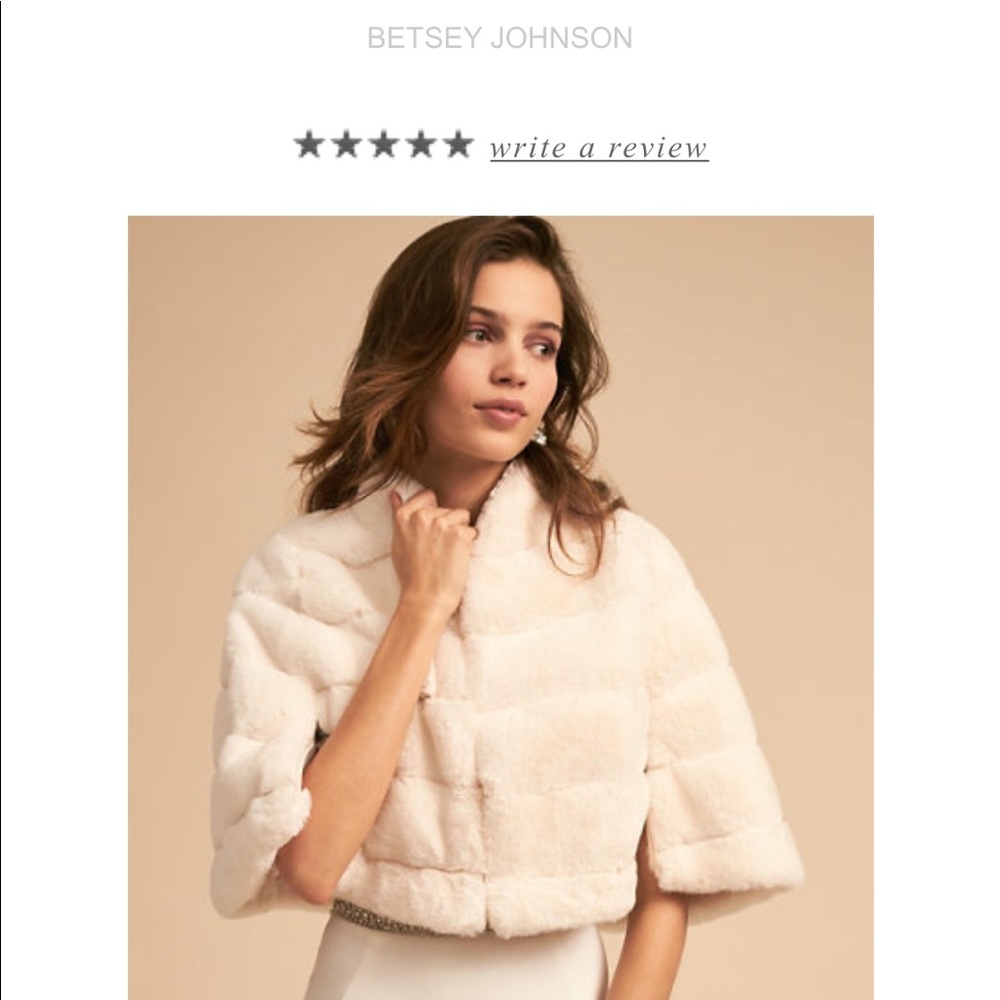 Betsey Johnson jacket in ivory
